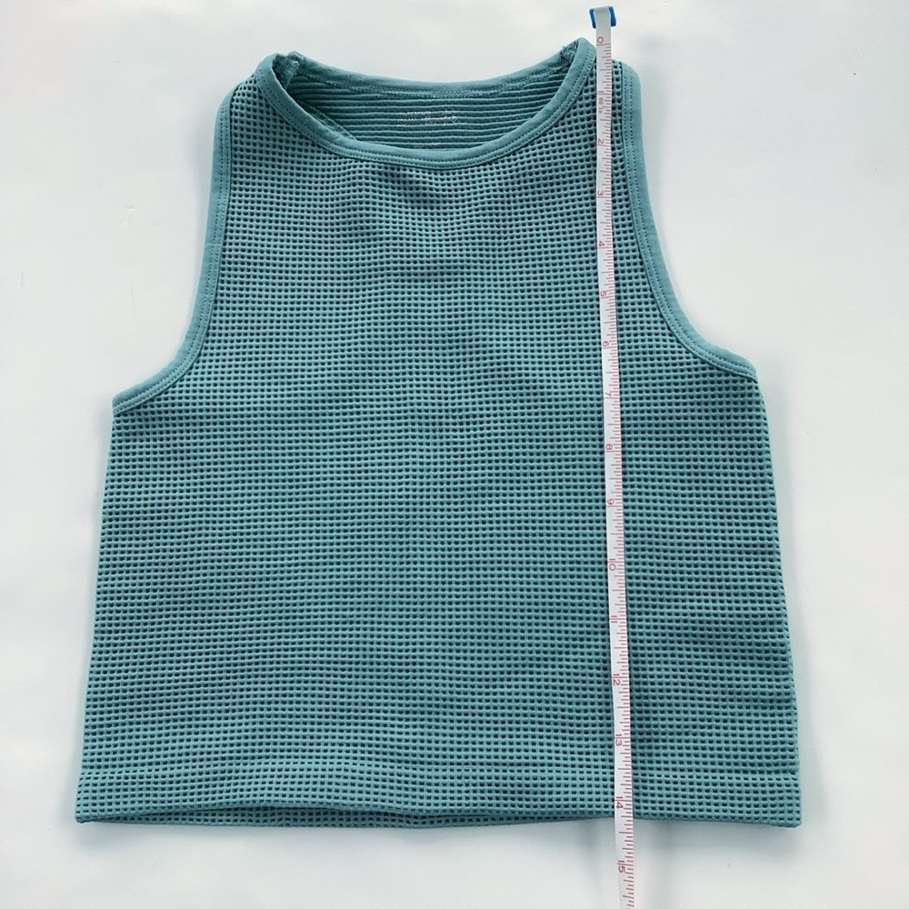 Waffle Knit Racerback Tank Top - Picture 4 of 5